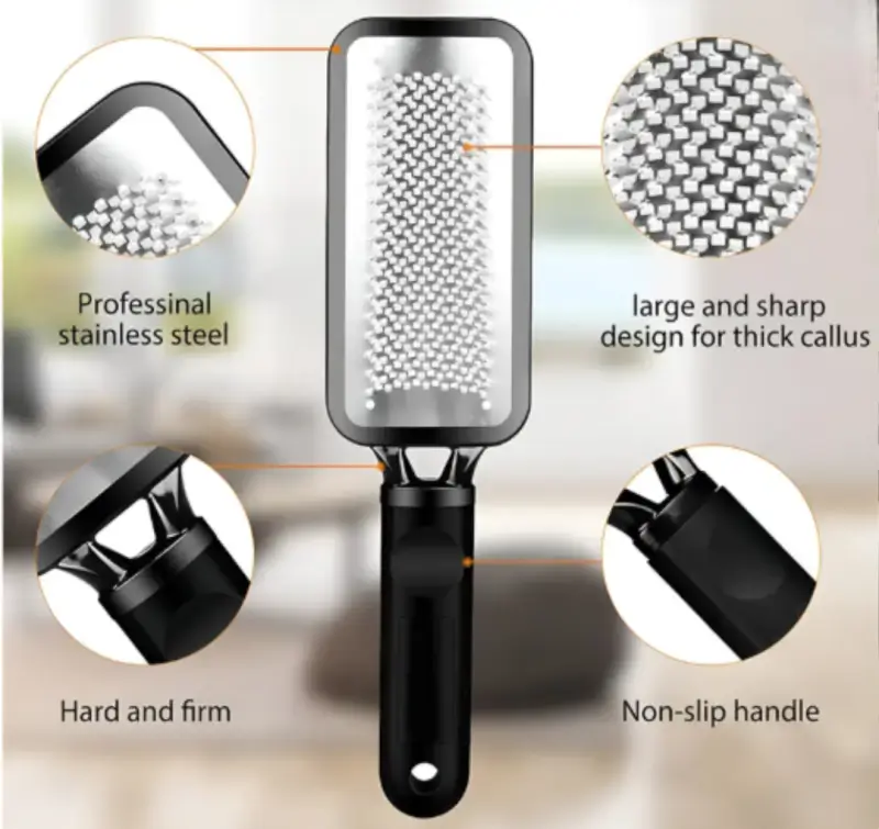 Foot Scrubber & Leg, Heel for Dead Skin - Very Sharp & Big (11*3 inch)