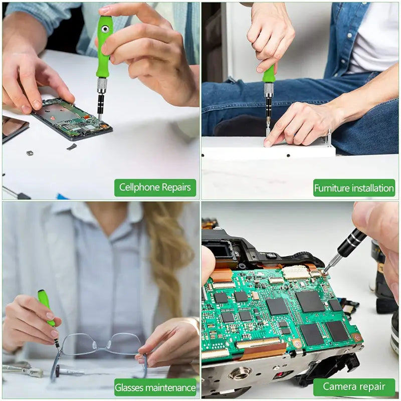 32-in-1 Mini Screwdriver Bits Set with Magnetic Flexible Extension Rod