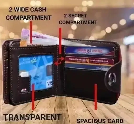 BMW Logo Faux Leather Wallet for Men & Women