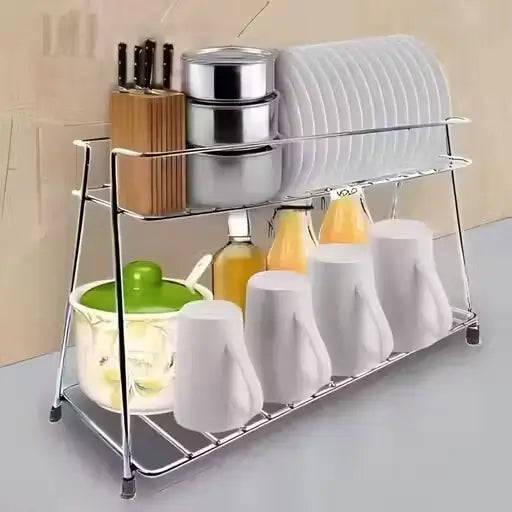 Modern Stainless Steel Rack & Holder for Kitchen