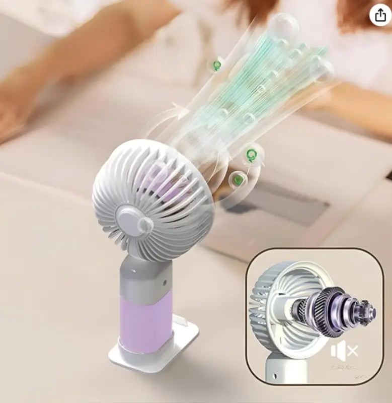 USB Rechargeable Handheld Stand Fan