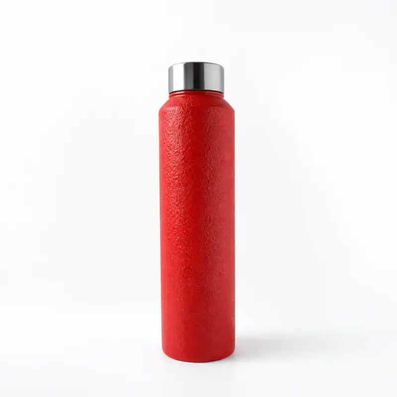 1000 ML Stainless Steel Water Bottle with Leak-Resistant Cap (Red)