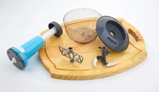 Food Chopper Steel Large – Manual Push Chopper