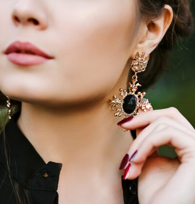 Shahi Dwar Leher Silver Dangler Earrings