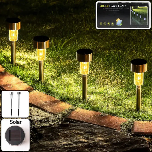 12-Piece Solar Lawn Lamp Set – Outdoor Garden Lights
