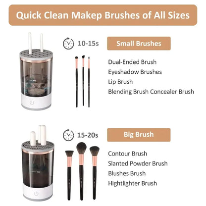 Automatic Electric Makeup Brush Cleaner – Hand-Free