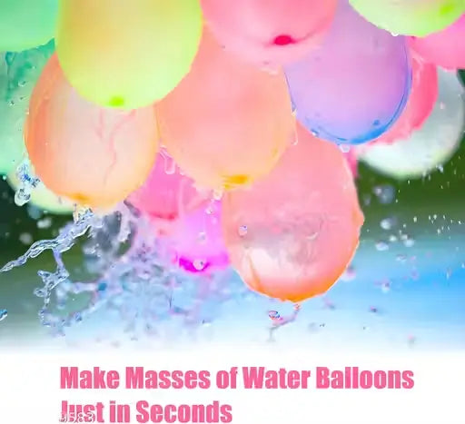 AS TOYS Holi  Balloon Pumping Pressure Pichkari with 100 Water Balloons and Water Pump (Pack of 1)