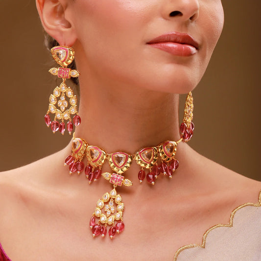 Queens of Rajasthan Rutani Collar Necklace Set
