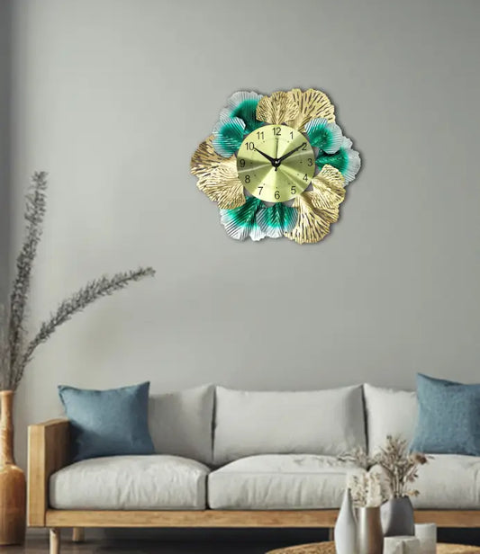 FK Metal Decorative Round Iron Metal Clock for Living Room, Bedroom, Office with Urdu Dail.