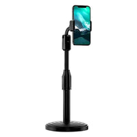 Adjustable 360 Rotation Universal Mobile Stand Holder for Desk &  (Black) - Compatible with All Smartphones