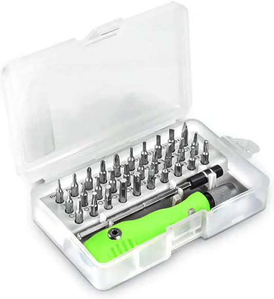 32-in-1 Mini Screwdriver Bits Set with Magnetic Flexible Extension Rod