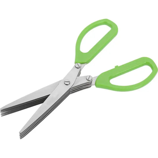 Multifunction Vegetable Stainless Steel Herbs Scissor with 5 Blades